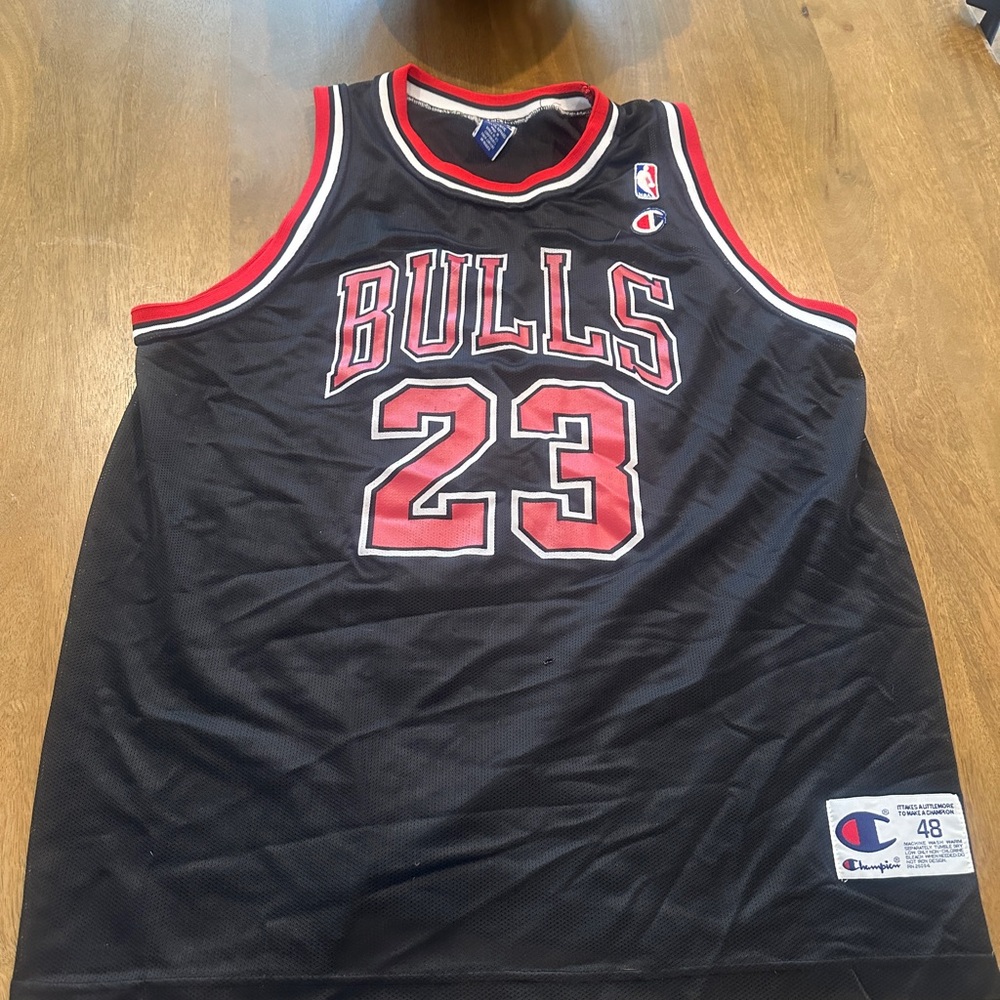 Champion Bulls Black and Red Jersey